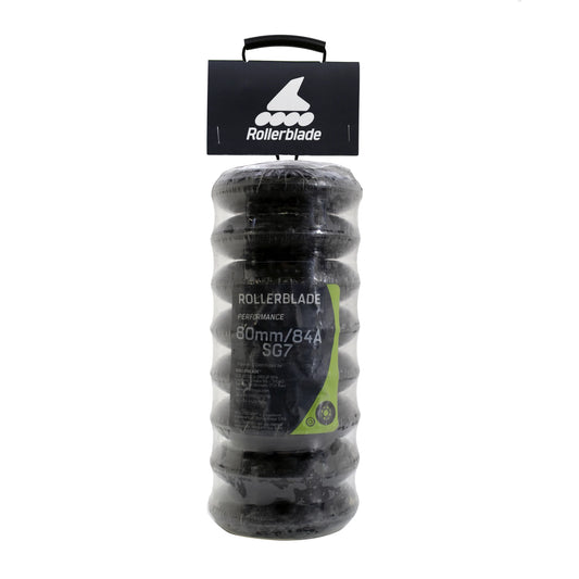 Rollerblade Wheel/Bearing XT (80mm/84A + SG7) (8-pack)