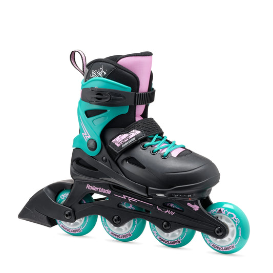 Rollerblade Fury (Adjustable) - Black/Sea Green
