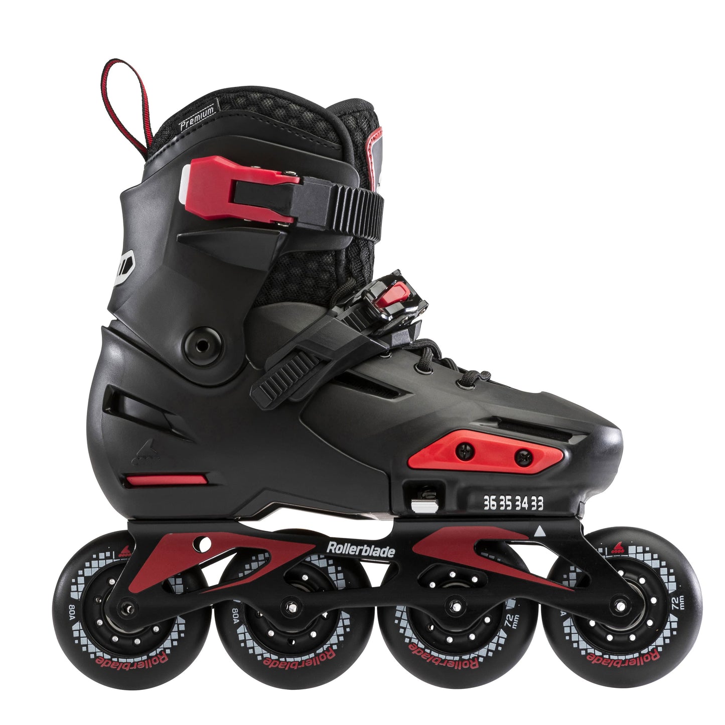 Rollerblade Apex (Adjustable) – Black/Red