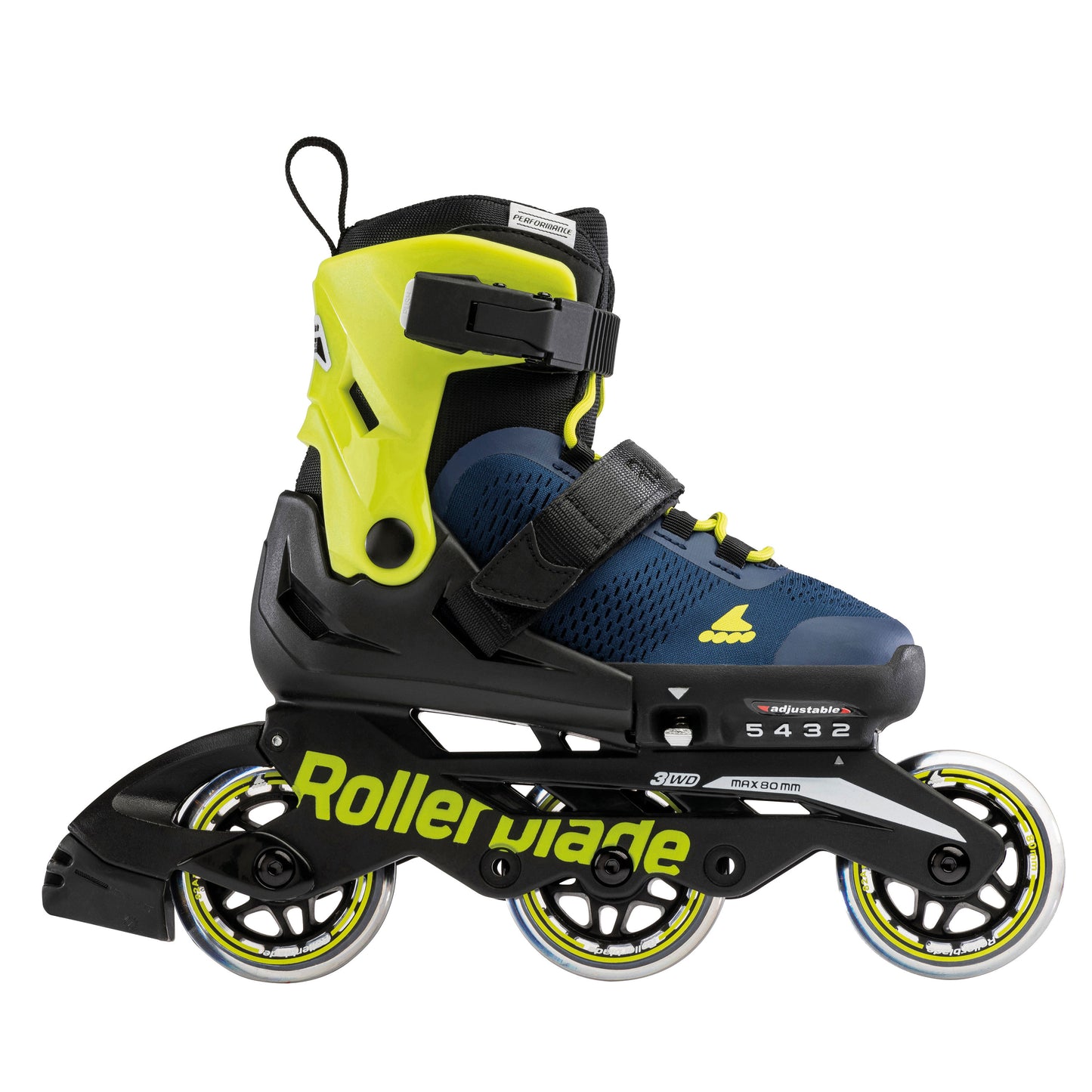 Rollerblade Microblade 3WD (Adjustable) – Blue Royal/Lime