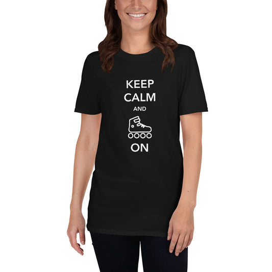Keep Calm and Skate On Womens Tee