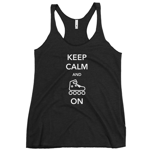 Keep Calm and Skate On Womens Tank