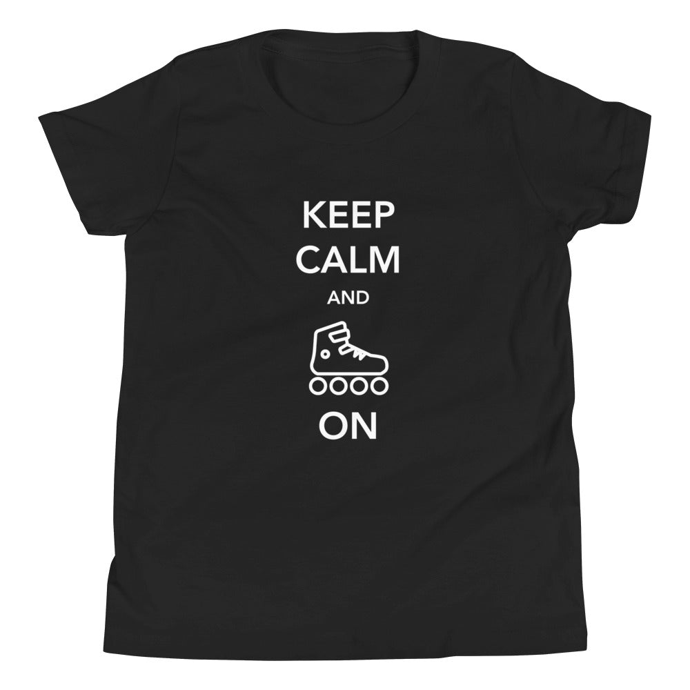 Keep Calm and Skate On Youth Tee