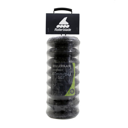 Rollerblade Wheel/Bearing XT (80mm/84A + SG7) (8-pack)