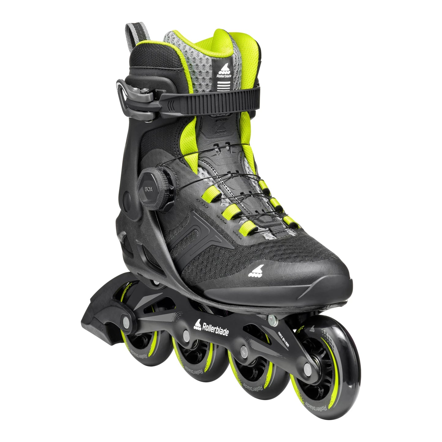 Rollerblade Macroblade 84 BOA (Black/Lime)