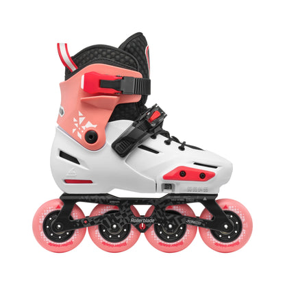 Rollerblade Apex (Adjustable) – Platinum/Coral