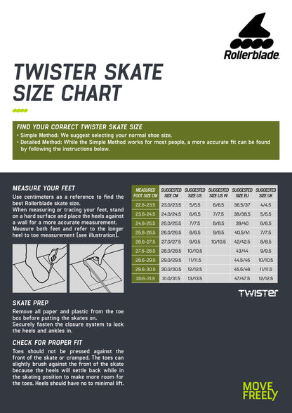 Rollerblade Twister XT (Black/Lime)