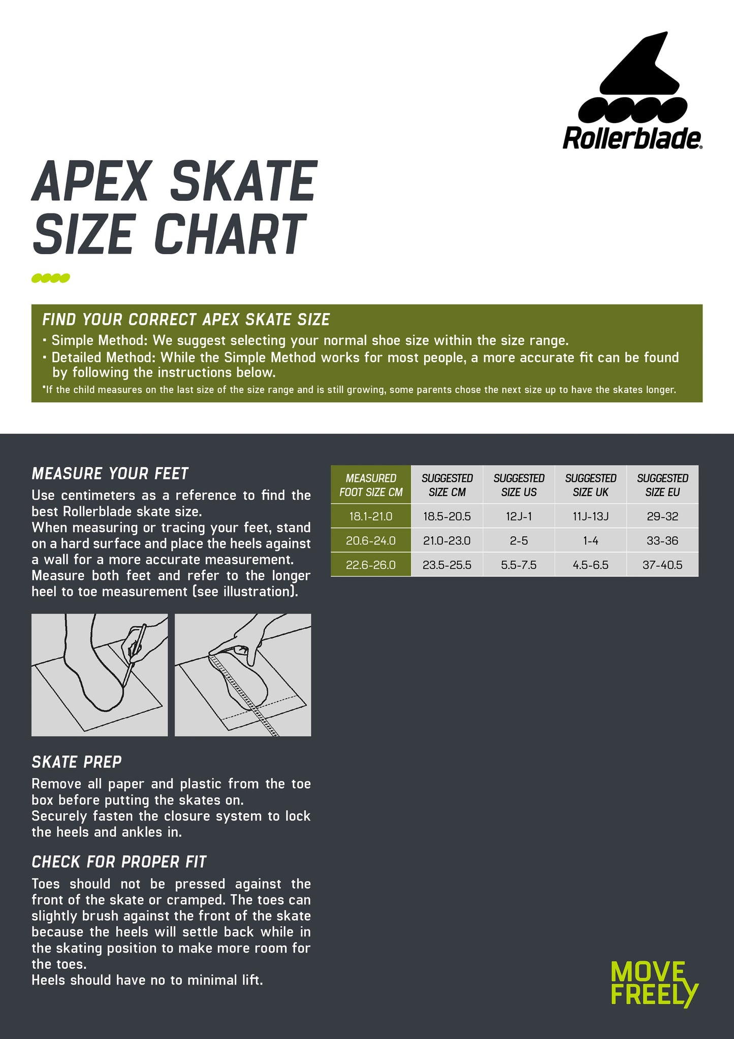 Rollerblade Apex (Adjustable) – Black