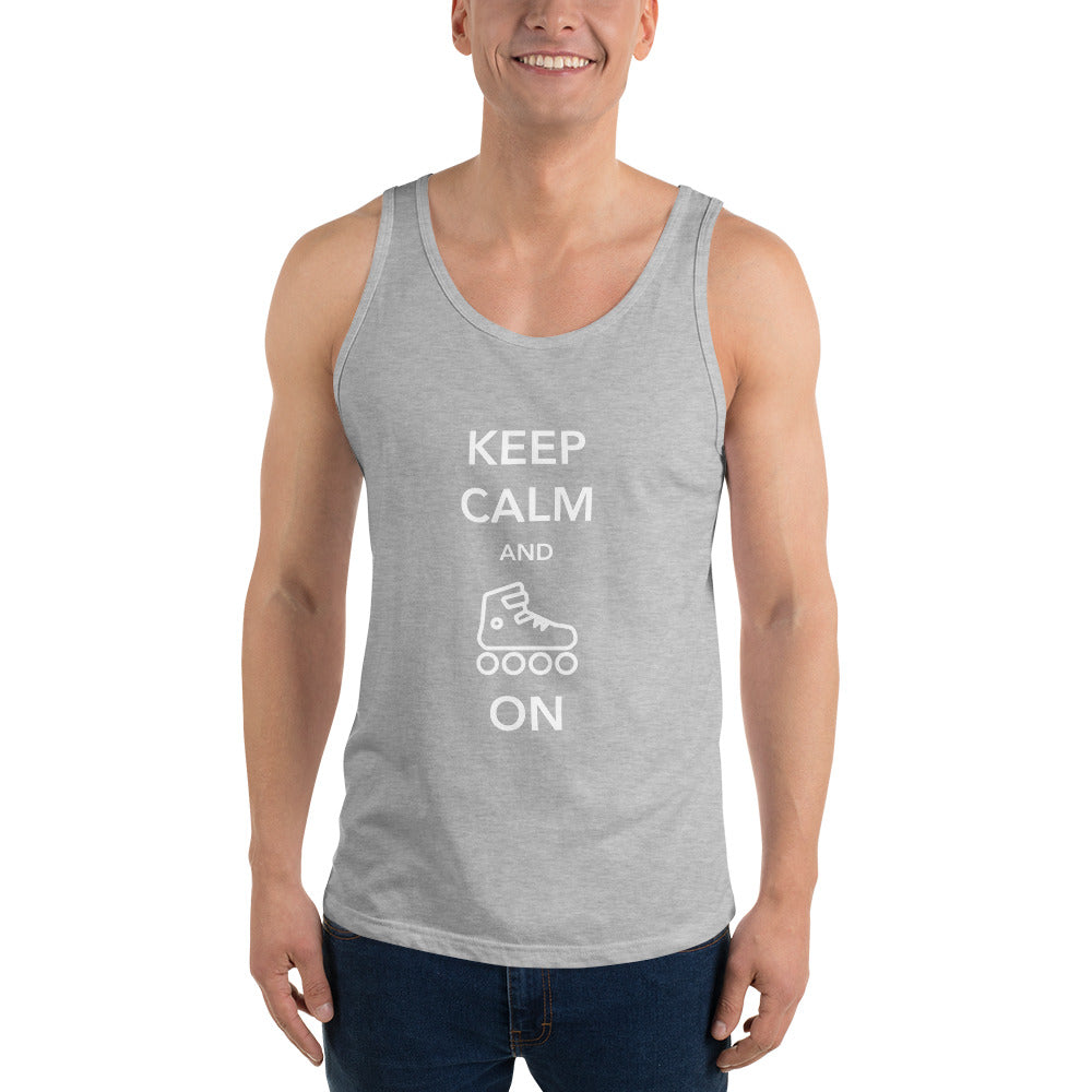 Keep Calm and Skate On Mens Tank