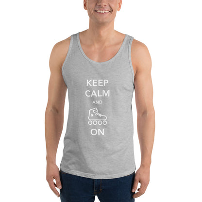 Keep Calm and Skate On Mens Tank